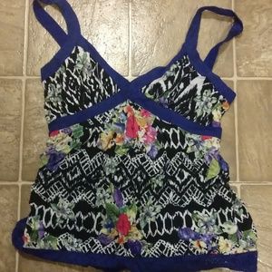 Nicole by Nicole miller floral tank top NEW